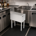 Thumbnail image #3 for Top Shelf TSF Series 17-Inch x 24-Inch Stainless Steel Underbar Drainboard with 6-Inch Backsplash