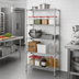 Thumbnail image #2 for EAGLEbrite 5-Tier Stationary Starter Wire Shelving Unit, 72 x 21 x 86 Inches, Zinc Finish