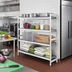 Thumbnail image #2 for Fermostock 4-Tier Stationary Starter Shelving Unit with Removable Polymer Inserts, 59W x 22D x 66H