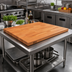 Thumbnail image #2 for John Boos Boos Block American Cherry Edge Grain Kitchen Countertop, 48