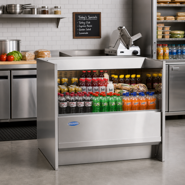 Product image #2 for Federal Industries UCR6033S 60-Inch Undercounter Refrigerated Self-Serve Display Case