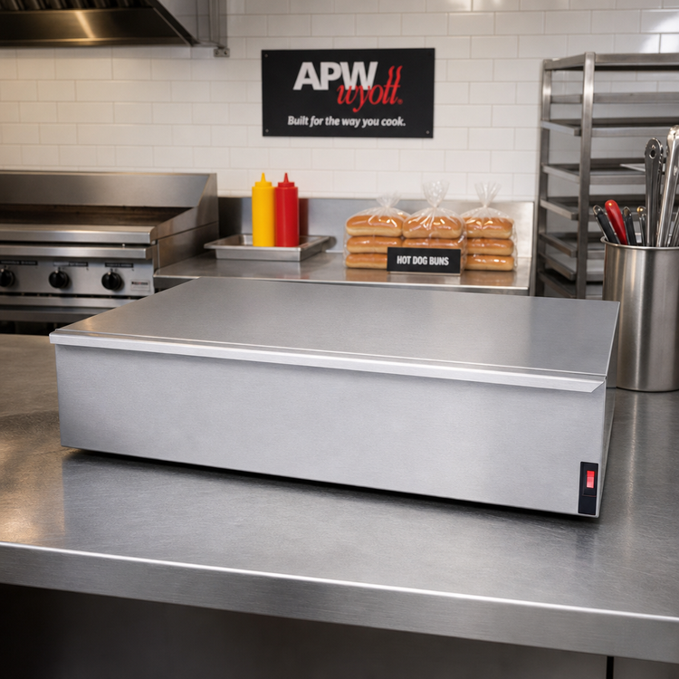 Product image #2 for APW Wyott BWD-31 Dry Freestanding Hot Dog Bun Warmer, 24-Bun Capacity