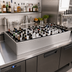 Thumbnail image #2 for Glastender Stainless Steel Back Bar Ice Display Unit, 60 Inch x 12 Inch