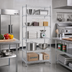 Thumbnail image #2 for EAGLEbrite 5-Tier Wire Shelving Starter Unit, 30W x 24D x 86H, Zinc Finish