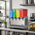 Thumbnail image #2 for Crathco Classic Pro Bubbler Mini Quad Pre-Mix Cold Beverage Dispenser, 4 x 2.4-Gallon Bowls