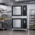 Thumbnail image #2 for Blodgett INVOQ 62BE/62BE Electric Double Stacked Combi Oven Steamer with Boiler Steam
