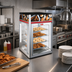 Thumbnail image #2 for Hatco Flav-R-Savor® Tall Countertop Hot Food Holding and Display Cabinet with 2 Doors and 4-Tier Pan Rack, No Motor