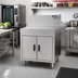 Thumbnail image #2 for Eagle Spec-Bar 48-Inch Freestanding Closed Base Stainless Steel Workboard Cabinet, 19-Inch Deep