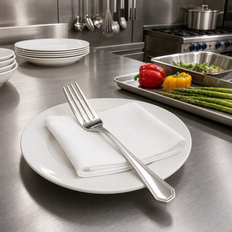 Product image #3 for Victoria 8-1/4 Inch European Table Fork, Extra Heavyweight, 18/8 Stainless Steel, Mirror Finish
