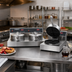 Thumbnail image #2 for Nemco Commercial Dual Countertop Round Waffle Baker with Digital Programmable Controls, 240V