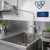 Thumbnail image #2 for T&S Brass B-2294 Double Pantry Faucet with 14-Inch Swing Nozzle, 4-Inch Centers