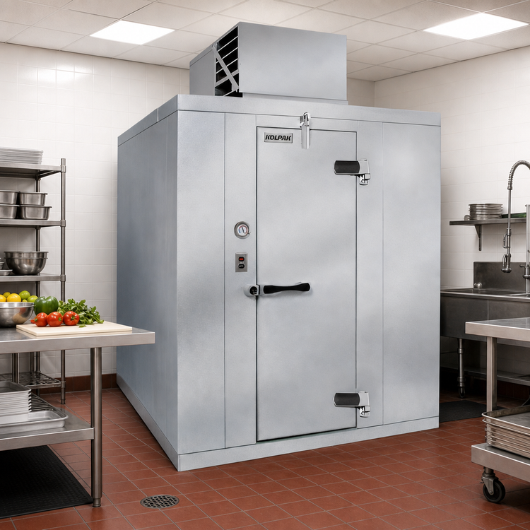 Product image #2 for Kolpak Polar-Pak 12' x 12' Indoor Walk-In Cooler with Floor and Top-Mounted Self-Contained Refrigeration