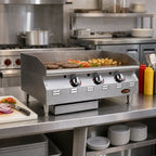 Thumbnail image #2 for Eagle Group RedHots CLAGGDTS-15-LP Extra-Deep 15-Inch Countertop LP Gas Griddle, 3/4-Inch Smooth Steel Plate, Thermostatic Safety-Pilot Controls