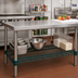Thumbnail image #3 for Advance Tabco Special Value Heavy Duty Green Epoxy Coated Wire Shelf, 30
