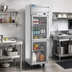 Thumbnail image #3 for Beverage-Air Cross Temp 1-Section Reach-In Convertible Refrigerator/Freezer with Half Glass Doors, Top-Mounted Self-Contained Refrigeration, 23.1 Cu. Ft.