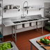 Thumbnail image #2 for Eagle Group 314 Series 4-Compartment Stainless Steel Sink with 18-Inch Right-Hand Drainboard