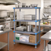Thumbnail image #2 for Quantum Millenia 54 Inch W x 24 Inch D x 62 Inch H Polymer Shelving Unit with Dunnage Stand