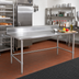 Thumbnail image #2 for John Boos Stallion 120-Inch x 24-Inch Stainless Steel Work Table with 5-Inch Backsplash