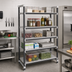 Thumbnail image #2 for Cambro Camshelving Elements XTRA 5-Tier Stationary Starter Polymer Shelving Unit, 60 in. W x 21 in. D x 84 in. H, Speckled Gray