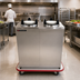 Thumbnail image #2 for Carter-Hoffmann Heated Enclosed 3-Silo Plate Dispenser Cart for 10-Inch Round Plates