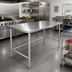 Thumbnail image #2 for Sapphire 60 Inch x 36 Inch 400-Series Stainless Steel Work Table with Galvanized Legs