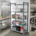 Thumbnail image #2 for Cambro Camshelving Basics Plus 4-Shelf Stationary Starter Unit, 18 x 42 x 72 Inches, Vented, Brushed Graphite
