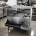 Thumbnail image #2 for Advance Tabco Prestige Supreme 44 x 42 in. Double Service Station with Pass-Thru Ice Bin, 10-Circuit Cold Plate, and Dual Hand Sinks