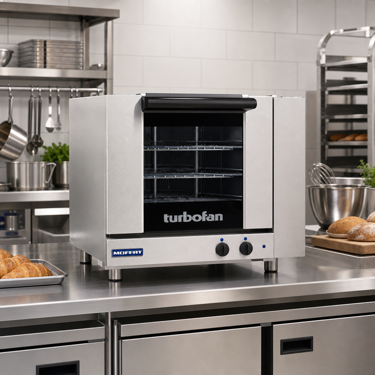 Product image #2 for Turbofan E23M3 Half-Size 3-Pan Manual Electric Countertop Convection Oven