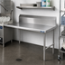 Thumbnail image #2 for CMA Dishmachines CR-48 Straight Clean Dishtable, 48-Inch Left-to-Right, 8-Inch Backsplash