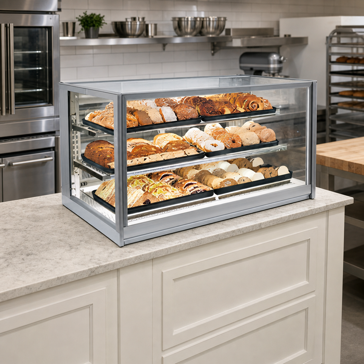 Product image #2 for Federal Industries Italian Glass Series 48-Inch Non-Refrigerated Countertop Pastry Display Case