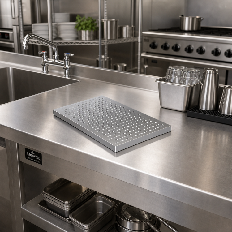 Product image #2 for Krowne Royal Series Perforated Stainless Steel Drainboard Insert, 12 x 19 Inches