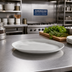 Thumbnail image #3 for American Metalcraft Crave Collection Cloud 11 1/8-Inch Round Coupe Melamine Plate
