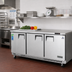 Thumbnail image #2 for Everest Refrigeration Three-Section Undercounter Worktop Freezer, 71-1/8 Inches Wide, 22 Cu. Ft., Stainless Steel