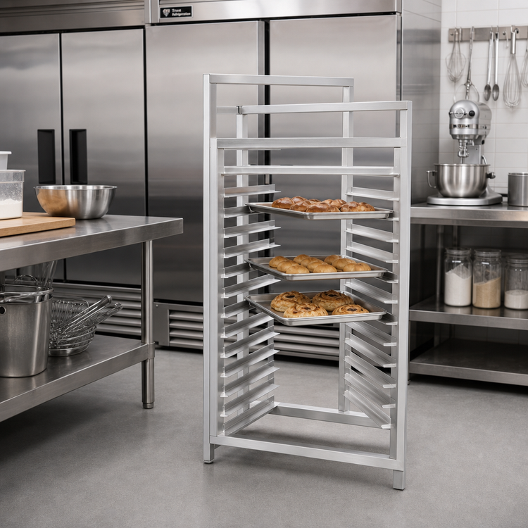 Product image #2 for Channel Manufacturing Aluminum Knock-Down End-Load Bun Pan Rack for Reach-In Refrigerators