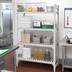Thumbnail image #3 for Cambro Camshelving Premium 4-Tier Stationary Polymer Shelving Starter Unit, 18 x 42 x 84 Inch, Vented, Speckled Gray