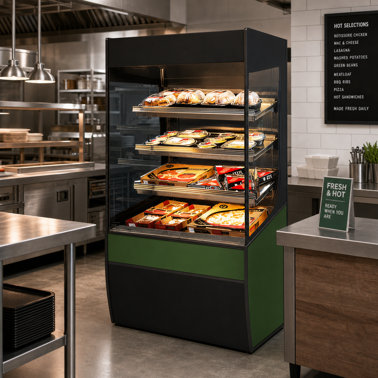 Product image #2 for Federal Industries Vision Series Heated Self-Serve High Profile Hot Food Merchandiser, 36 x 33 x 60 Inches