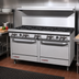 Thumbnail image #2 for Southbend S-Series 60-Inch Commercial Gas Restaurant Range with 10 Open Burners and 2 Convection Ovens