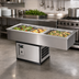 Thumbnail image #2 for Atlas Metal WCMDCL-3 Slim-Line 3-Pan Drop-In Self-Contained Refrigerated Cold Food Well