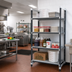 Thumbnail image #2 for Cambro Camshelving Elements XTRA 4-Tier Vented Stationary Starter Polymer Shelving Unit, 21 x 30 x 84 Inches