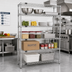Thumbnail image #2 for Quantum Stationary 5-Shelf Wire Shelving Starter Kit, 42 Inch W x 30 Inch D x 74 Inch H, 304 Stainless Steel