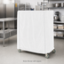 Thumbnail image #2 for Metro White Uncoated Knitted Polyester Queen Mary & Banquet Cart Cover, 60 x 24 x 74 Inches