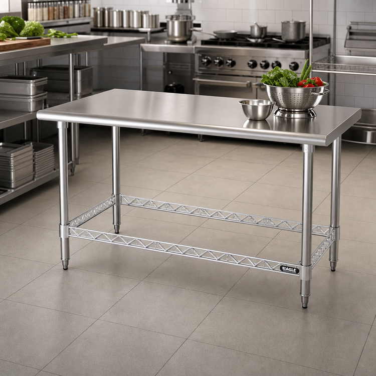 Product image #2 for Eagle Group 3-Sided Double Truss Frame, 48" W x 36" D, Stainless Steel