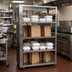 Thumbnail image #2 for Nemco Freestanding Stainless Steel 5-Shelf To-Go Shelf, 41-5/8