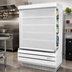 Thumbnail image #2 for Turbo Air 48-Inch White Fabric Locking Security Cover for TOM-50W-N Open Display Merchandiser