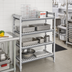 Thumbnail image #2 for Cambro Camshelving Elements XTRA 4-Shelf Vented Universal Shelf Kit, 18 x 36 Inches, Speckled Gray