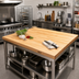 Thumbnail image #2 for Boos Block Blended Edge Grain Northern Hard Rock Maple Kitchen Countertop, 48 x 48 x 1-3/4 Inch, Varnique Finish