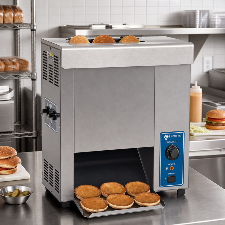 Product image #2 for Vertical Contact Conveyor Toaster with Belt Wraps, 28-Second Toast Time, 208-240V