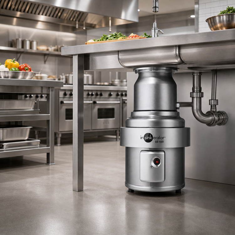 Product image #2 for InSinkErator SS-1000 Complete Food Waste Disposer Package, 15-Inch Bowl, 6-5/8-Inch Inlet, 10 HP