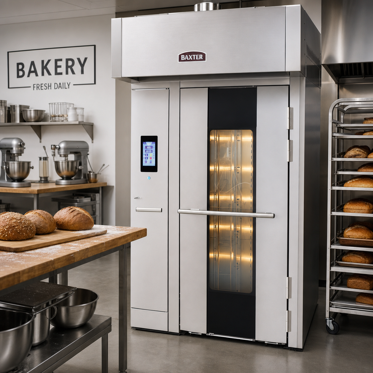 Product image #2 for Baxter OV520E1 Electric Rotating Rack Oven, Curved Front, Single Rack Capacity
