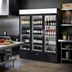 Thumbnail image #3 for Beverage-Air MarketMax 75-Inch Wide 3-Section Dual-Temp Reach-In Wine Merchandiser with 3 Locking Glass Doors